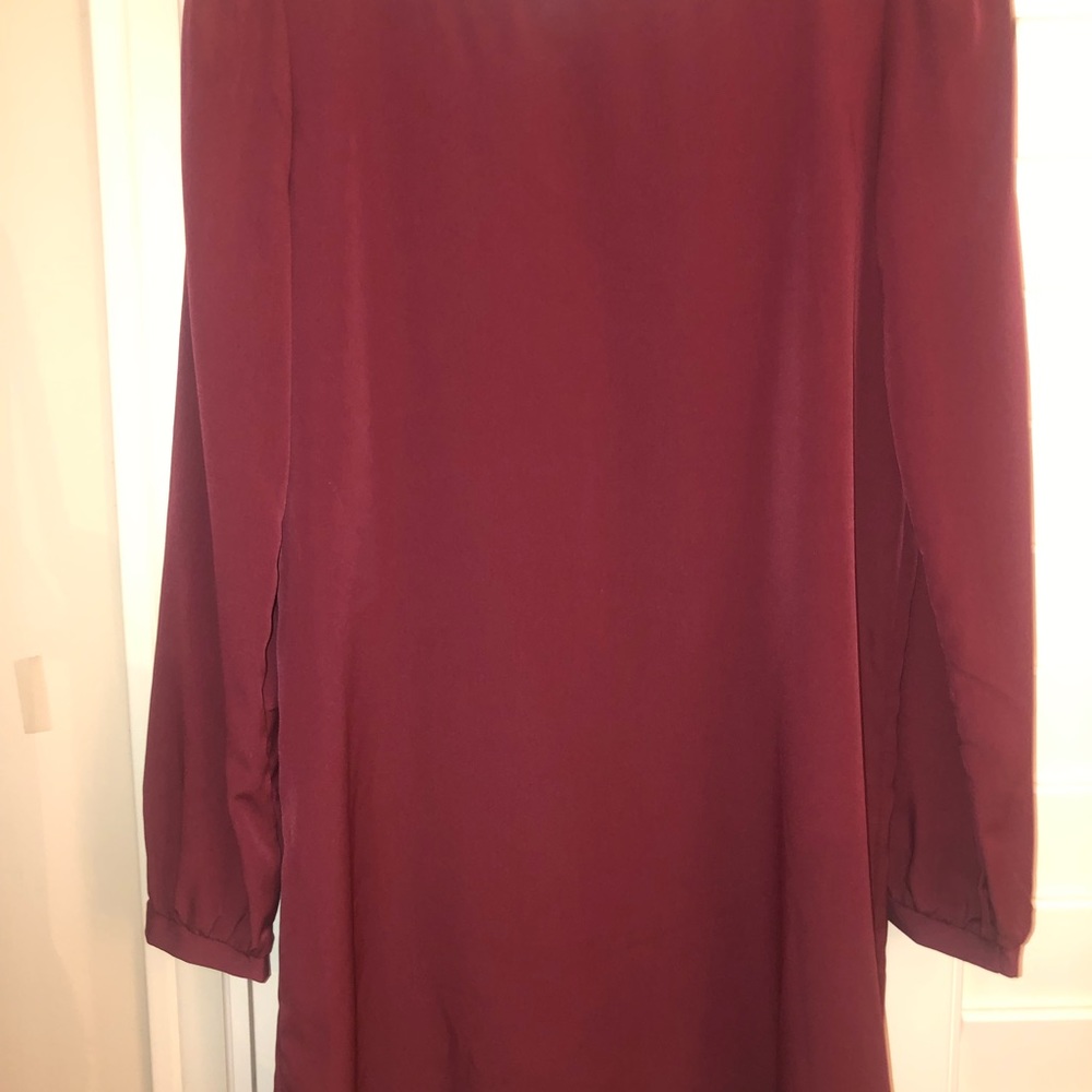 Long Sleeve Red Zara Dress- S